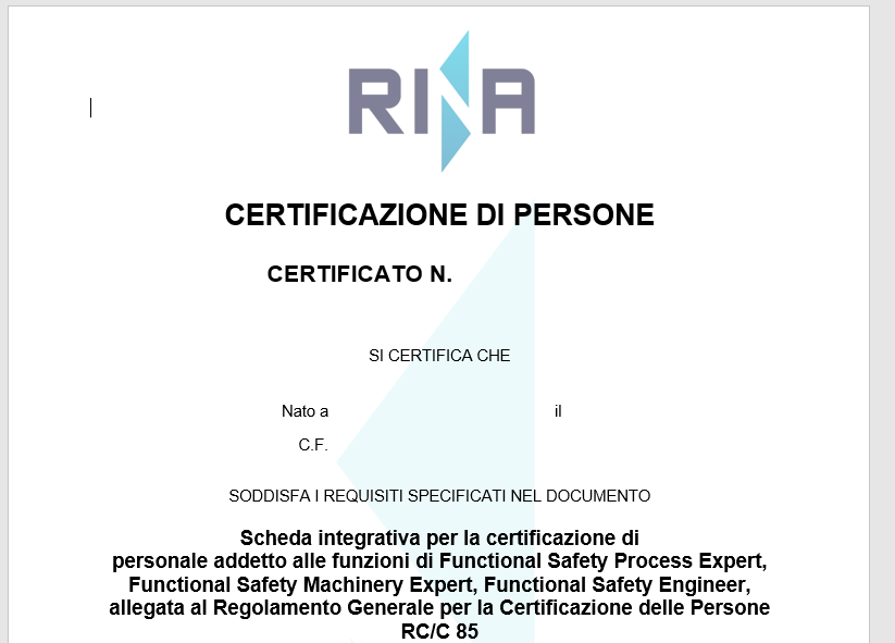 Functional safety management e competenza